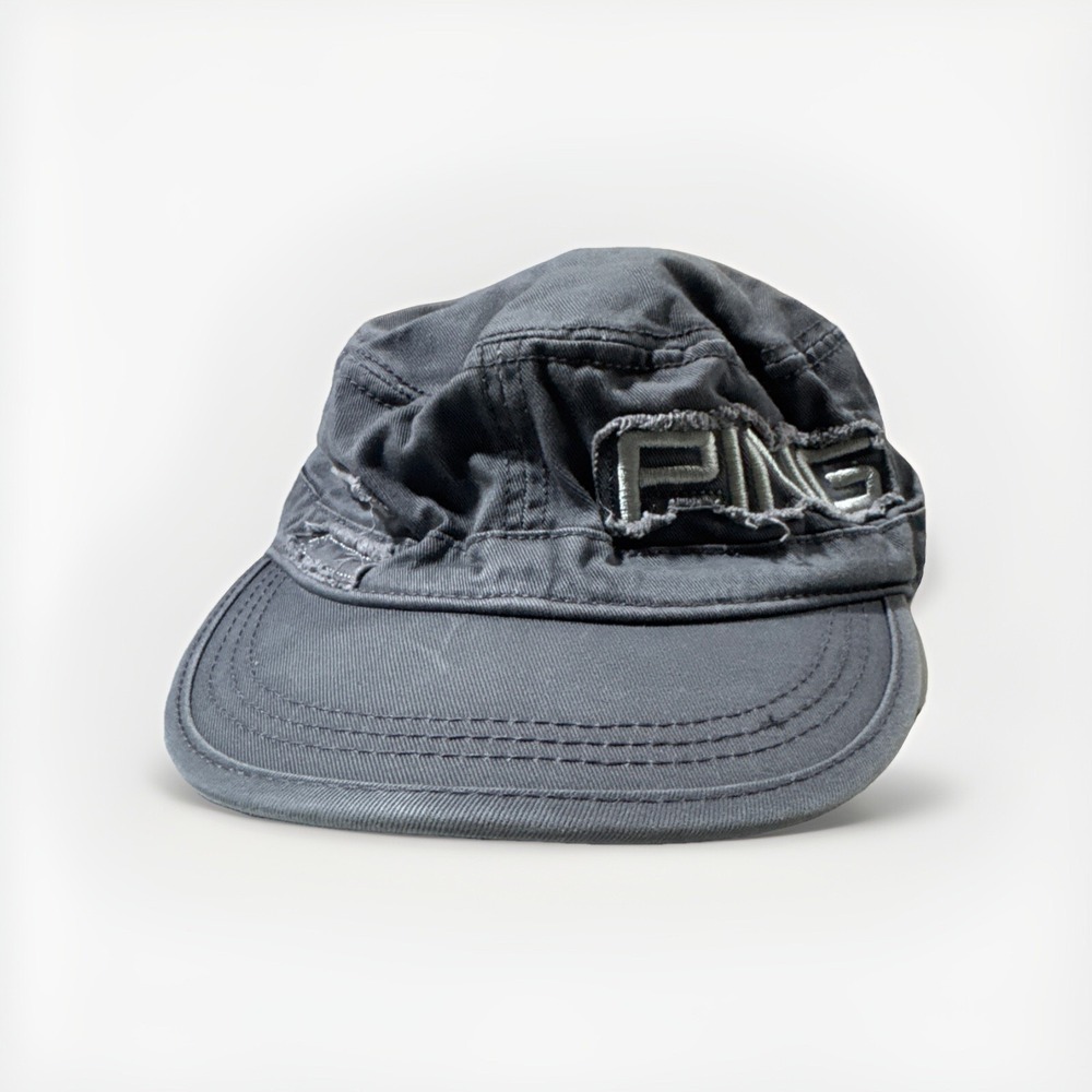 Ping Gray Ball Cap Hat Adjustable